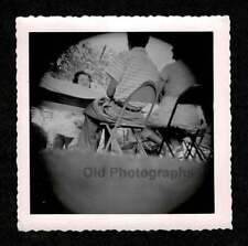 THRU HOLE HIDDEN SPY CAMERA AT FAMILY PICNIC OLD/VINTAGE PHOTO SNAPSHOT- A335 picture