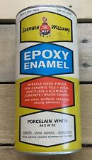 NOS Vintage Sherwin Williams Epoxy Enamel Porcelain White A43W62 Two Half Pints picture