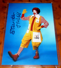 Squire Fridell as Ronald McDonald signed autographed photo McDonaldland Shorts picture