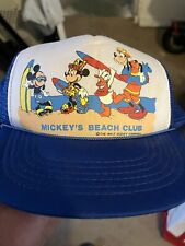 Vintage Disney  Mickey’s  Beach Club  Kids SnapBack Trucker Cap picture
