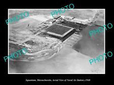 OLD LARGE HISTORIC PHOTO SQUANTUM MASSACHUSETTS THE NAVAL AIR STATION c1940 picture