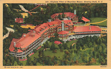 AERIAL VIEW OF MAYVIEW MANOR HOTEL POSTCARD BLOWING ROCK NC NORTH CAROLINA 1941 picture