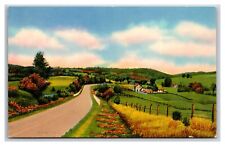 Generic Scenic Greetings Your Town And State Dealer Card UNP Chrome Postcard M20 picture