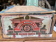 Oberne, Hosick & Co., Chicago. Pressed Casite Toilet Soap Store Display Wood Box picture