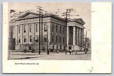 Court House Exterior View Louisville Kentucky Postcard 1906 Architecture Cannon picture
