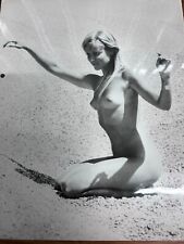 Vintage 1970s German Model Actress Inge Steinbach Nude On The Beach Photo picture