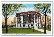 c1930's Ottawa County Court House Building Miami Oklahoma OK Vintage Postcard picture