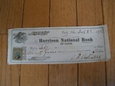 Original 1875 HARRISON NATIONAL BANK - Cadiz, Ohio picture