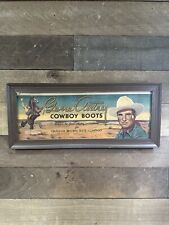 Vintage Gene Autry Cowboy Boots Graham Brown Shoe Dallas Texas Store Ad Framed picture