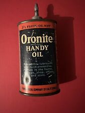 1930's-40's RARE ORONITE HANDY OIL STANDARD OIL ADVERTISING Oil TIN HANDY OILER picture