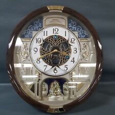 Seiko Melodies In Motion Animated Musical Christmas Carol Wall Clock QXM390BR picture