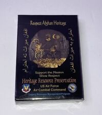 USAF Air Combat Command Afghan Heritage US Air Force Playing Cards New Sealed picture