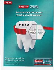 magazine ad COLGATE 2014 Enamel Health advert print page SINGLE TOOTH picture picture