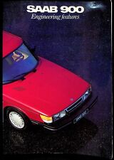 Vintage Original 1985 Saab 900 Engineering Features Sales Book Booklet picture