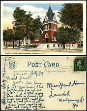 First Methodist Episcopal Church and Parsonage Johnson City NY New York 1920s picture