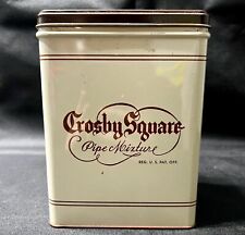 Vintage Crosby Square, Pipe Mixture Tin, Empty Advertising Tin picture