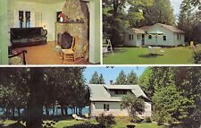 Sister Bay Wisconsin~Bay Shore Cottage Resort~Fireplace Rocking Chair~1968 PC picture