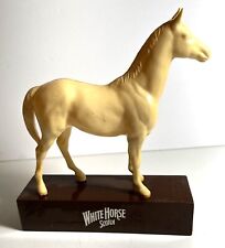 Vintage White Horse Scotch Advertising Plastic Statue Horse Bar Display picture