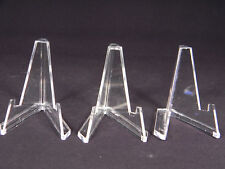 Easel Display Stand Lot of THREE Medium Size Clear Acrylic picture