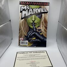 Secret Invasion MS MARVEL Signed by Greg Horn W/COA Comic book. picture