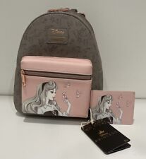 NEW WITH TAG Loungefly Disney Aurora Mini Backpack & Cardholder Set picture