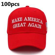 100pcs MAGA Make America Great Again President Donald Trump Hat Cap Embroidered picture