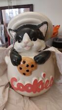 Vintage Black/White Kitten Cookie Jar picture