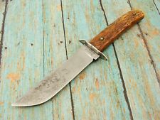 ORIGINAL VINTAGE REMINGTON USA RH04 JIGGED BONE OUTERS HUNTING CAMP KNIFE KNIVES picture