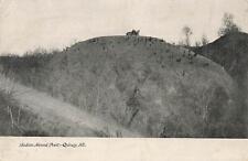 1900s Indian Mound Park Quincy Illinois Photo Car Top Of Hill litho RPPC?  picture