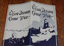 RARE C. 1915 WHERE DREAMS COME TRUE SWITZERLAND TOURIST TRAVEL BROCHURE picture