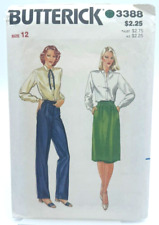 Butterick Pattern #3388 - Ladies Pants & Skirt - (Size 12) picture