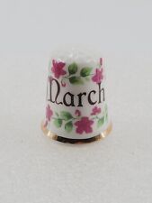 VTG Finsbury England MARCH Fine Bone China Thimble picture