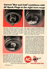 1963 Print Ad AC Fire-Ring Spark Plugs Correct 