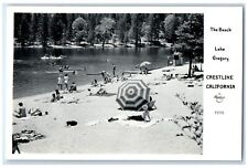 c1940's The Beach Lake Gregory Crestline California CA RPPC Photo Postcard picture