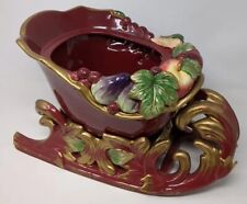 Fitz And Floyd Holiday Classics Renaissance Sleigh Tureen Fruit NO LID OR LADLE picture