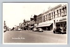 Greenville MI-Michigan RPPC, Storefronts, Coca-Cola, Souvenir Vintage Postcard picture