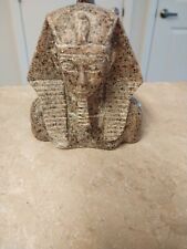 Handmade Egyptian Granite Stone Bust Statue Of King Tut /tut bust statue 5 1/2x5 picture