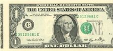 Paper Money Error - $1 Printed Shift - Paper Money Errors picture