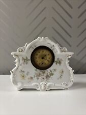 NEW HAVEN Miniature Victorian Porcelain Wind-Up Mantel Shelf Clock picture