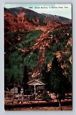 Sunrise Peak CO-Colorado, Aerial Railway, Antique, Vintage Souvenir Postcard picture