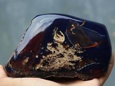 [6DES4] 451 Grams Natural Indonesian Blue Amber Polished  Specimens picture