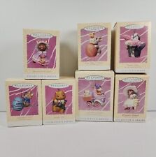 Lot of 7 Hallmark Keepsake Ornaments 1996 & 1997 Easter Spring Collection picture