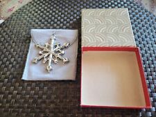 1980 Gorham Sterling Silve PLATEDr Snowflake Ornament #11th in Series picture