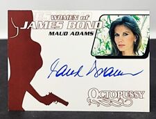 MAUD ADAMS Signed 2003 Rittenhouse Women of James Bond OCTOPUSSY #WA10 picture