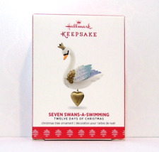 Hallmark 2017 Seven Swans-a-Swimming Ornament #7 Twelve Days of Christmas Series picture