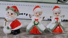 Vintage miniature Christmas Santa and Angeles picture
