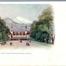 Pre-1907 Pikes Peak Colorado Springs, CO Undivided Back Postcard Carriages A38 picture