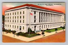 Sacramento CA-California, U.S. Post Office, Antique Vintage Souvenir Postcard picture