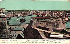 Vintage Postcard- Dockyard Creek, Malta UnPost 1910 picture