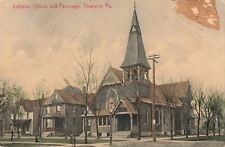 Lutheran Church and Parsonage, Newberry, Pennsylvania PA - 1907 Vintage Postcard picture